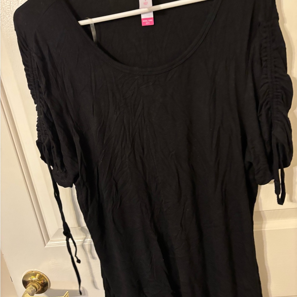 NOBO Black Short Sleeve Women's Top